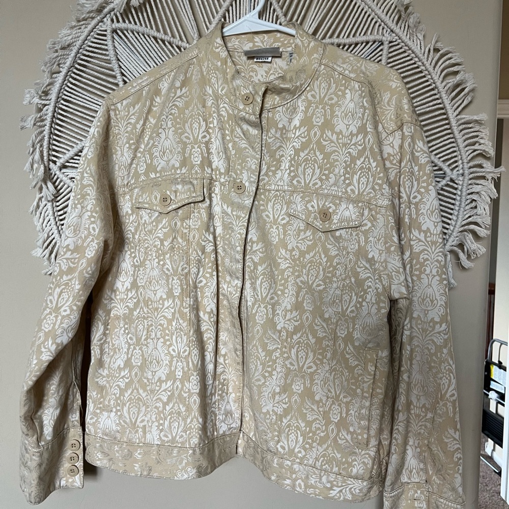 Patterned Jean Jacket